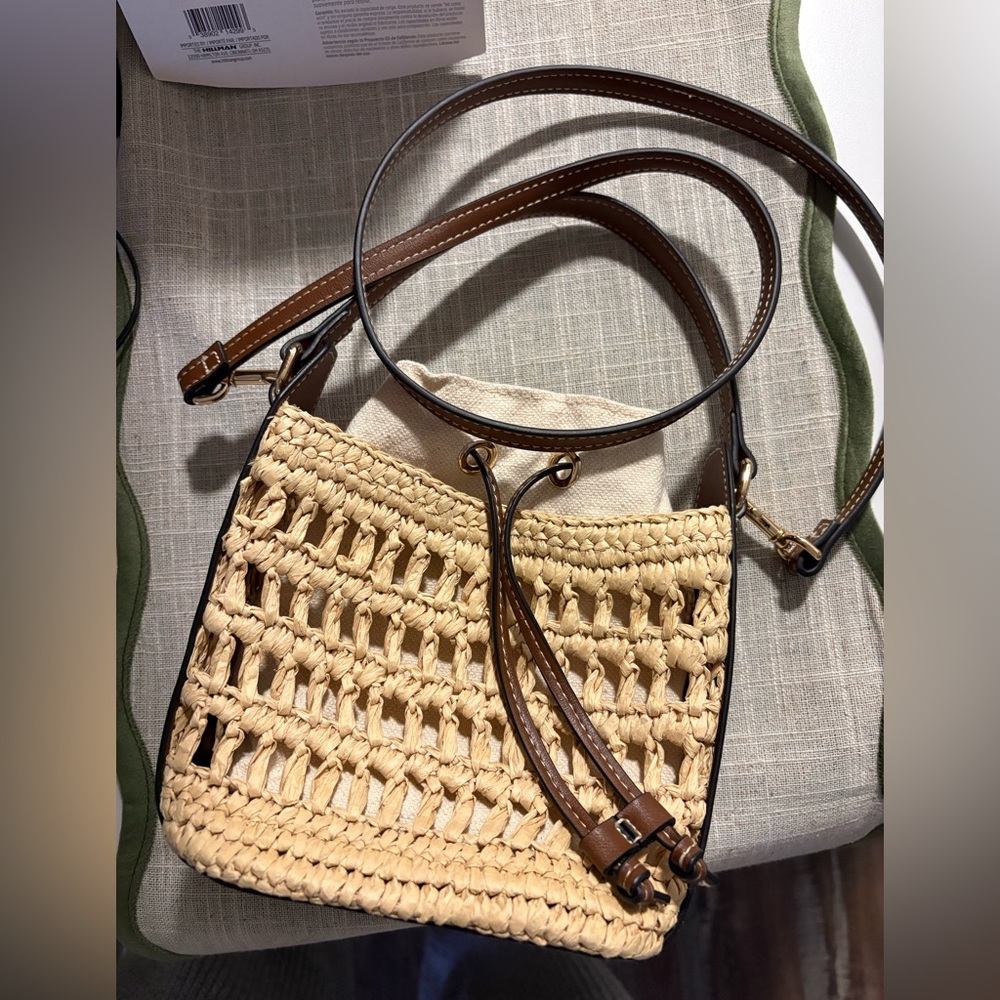 H&M Woven Wicker Boho Shoulder Bag